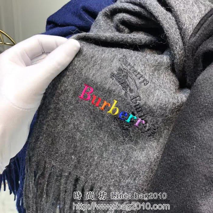 BURBERRY巴寶莉頂級原單 羊絨水波紋大披肩 LLWJ6158